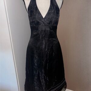 David's Bridal Black Backless Dress